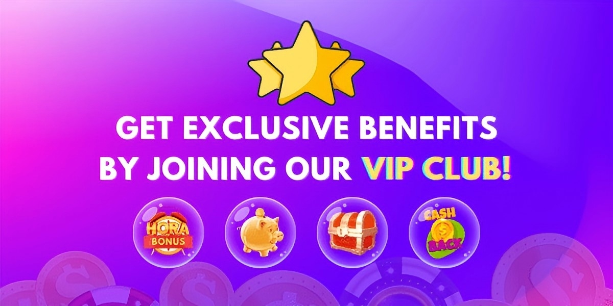 Playstor banner: join the VIP club for hourly bonuses, cash back and treasure chest rewards under golden stars